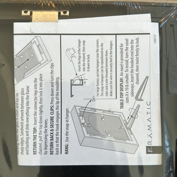 Framatic Fineline 8x8" Aluminum Frame with a Thin Face for a 5x5" Photograph, - Picture 8 of 8